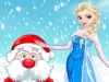 Эльза помогает Деду Морозу