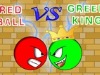Игра для девочек Красный шар против зеленого короля